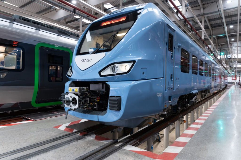 Bateriová jednotka CAF Civity BEMU řady 557 určená pro Verkehrsverbund Rhein-Ruhr