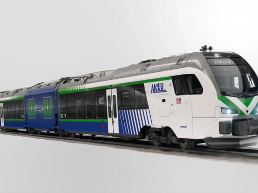 Bateriová jednotka Stadler FLIRT pro dopravce Metra v Chicagu – vizualizace